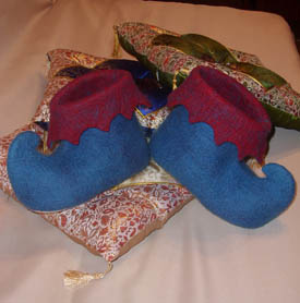 валяние шерсти - тапочки