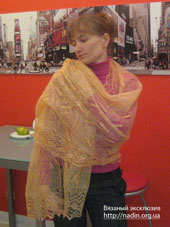 пуховый палантин