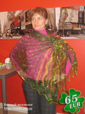 пуховый палантин