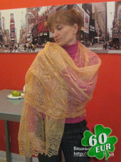 пуховый палантин