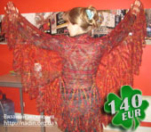 пелерина бордо-меланж