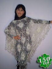 пончо вязаное