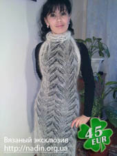 вязаный палантин